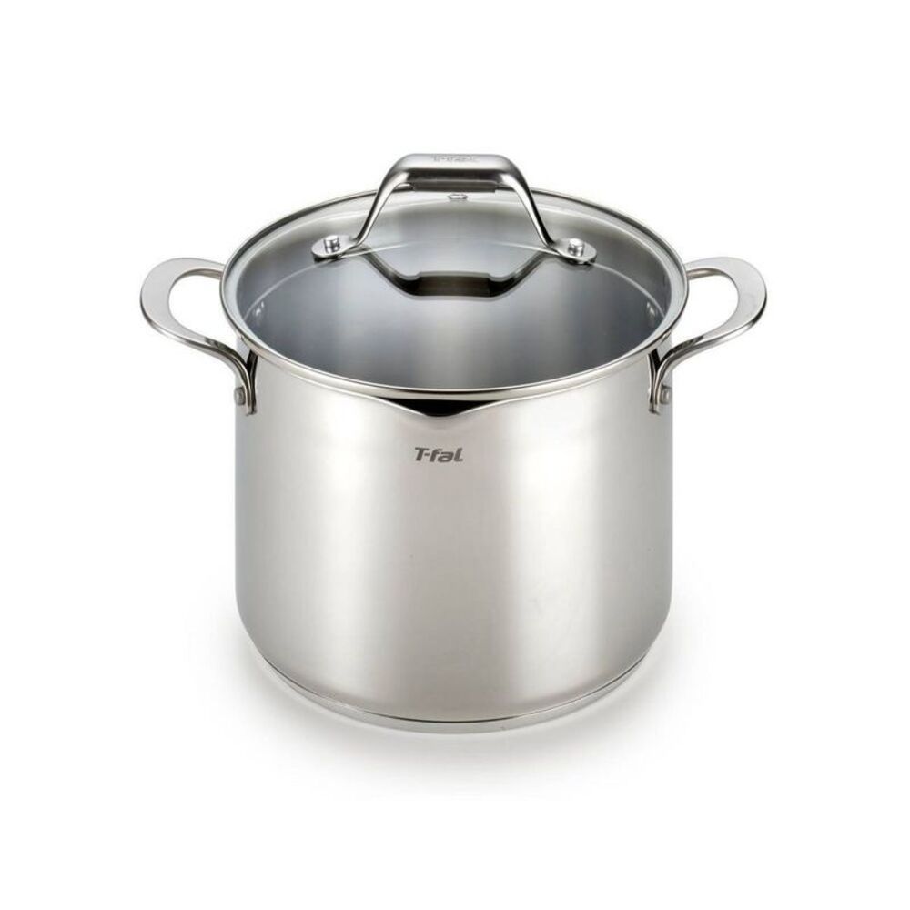 T-Fal -  Simply Cook Stainless Steel Cookware, 6qt St Silver